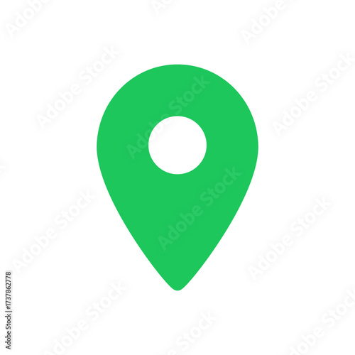 Set of location icon, map pin icons in outline, blue, and green styles. for maps, GPS, navigation apps, location markers, address indications, and geolocation interfaces