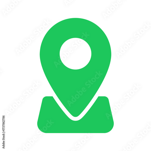 Set of location icon, map pin icons in outline, blue, and green styles. for maps, GPS, navigation apps, location markers, address indications, and geolocation interfaces