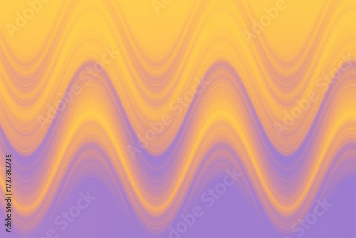 Abstract wavy background with yellow and purple color gradient design