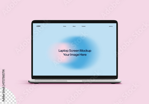 Laptop Screen Device Mockup Isolated