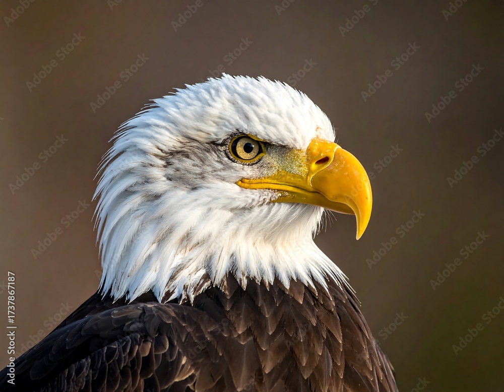 Obraz premium Bald Eagle Portrait Close Up.