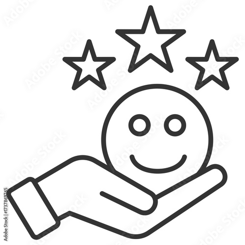 Satisfaction Outline Icon
