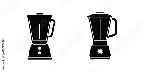 blender silhouette icon vector illustration