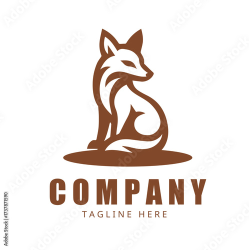 Fox logo template design