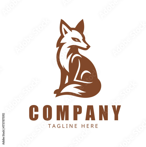 Fox logo template design