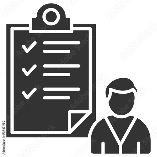 Survey Glyph Icon