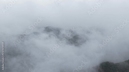 fog in the mountains