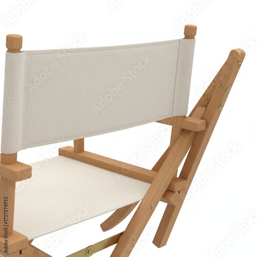 Canvas Folding Wooden Chair
