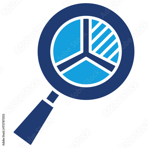 Research Flat Blue Icon