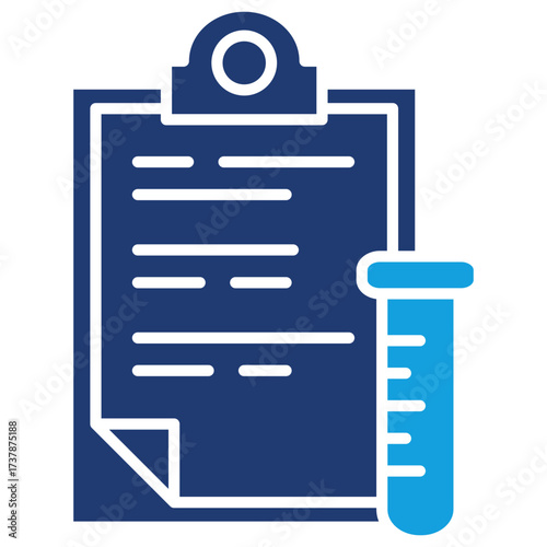 Sampling Flat Blue Icon