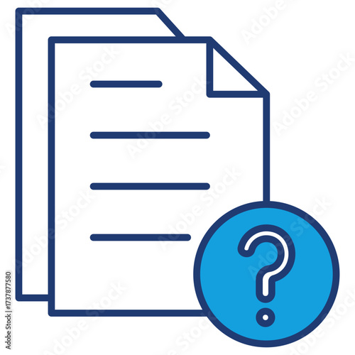 Questionnaire Blue Icon