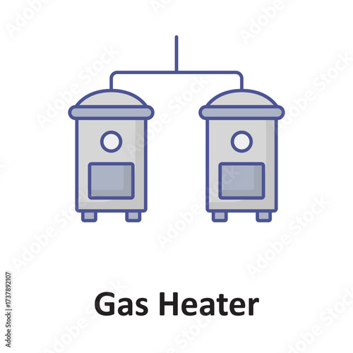 Building heater Vector icon which can easily modify or edit