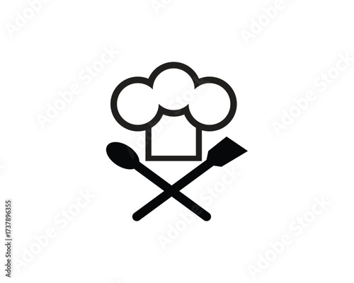 chef logo classical cook catering vector design