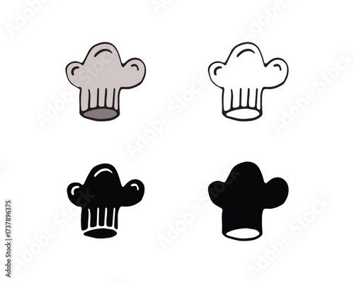 chef logo classical cook catering vector design