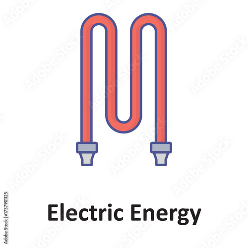 Electric energy Vector icon which can easily modify or edit
