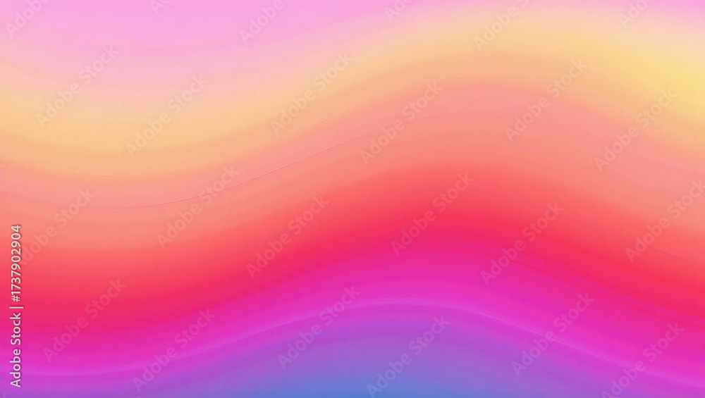 Obraz premium Soft pastel color gradient waves abstract background