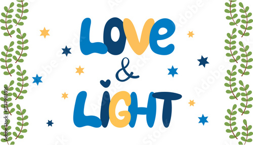 Vector lettering for Hanukkah celebrations. Handwritten Jewish phrases for the holiday of Hanukkah.