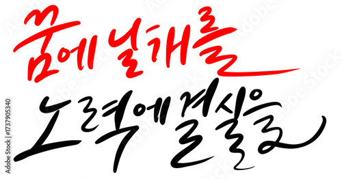 수능 시험 합격 기원 응원 메세지 손글씨 캘리그라피 typo  