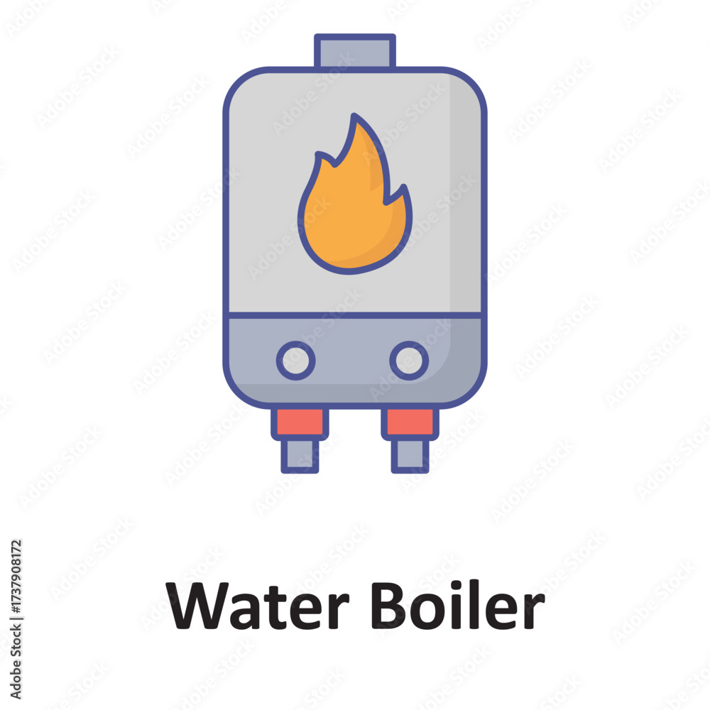 Fototapeta premium Electric heating Vector icon which can easily modify or edit