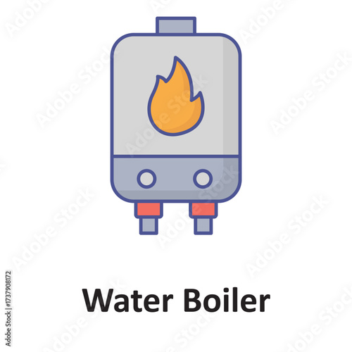 Electric heating Vector icon which can easily modify or edit
