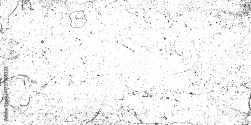 Crack and scratched grunge dust wall urban background texture vector. crack cement wall texture. black textured grainy cracked ground lines isolated on white. distressed overlay grainy texture.