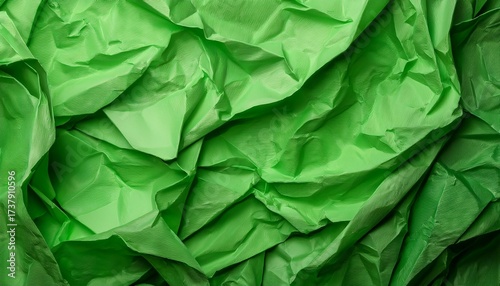 close up of green crumpled paper texture abstract light green paper texture background texture of crumpled craft paper paper background recycled green paper backdrop in close up green
