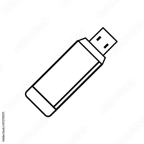 Vector USB flash drive icon