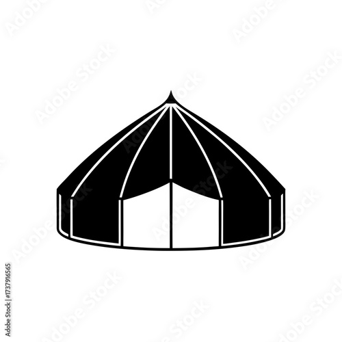 Vector yurt icon