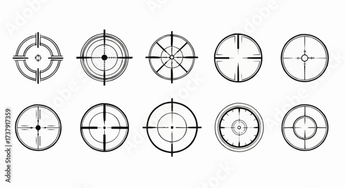 black and white target