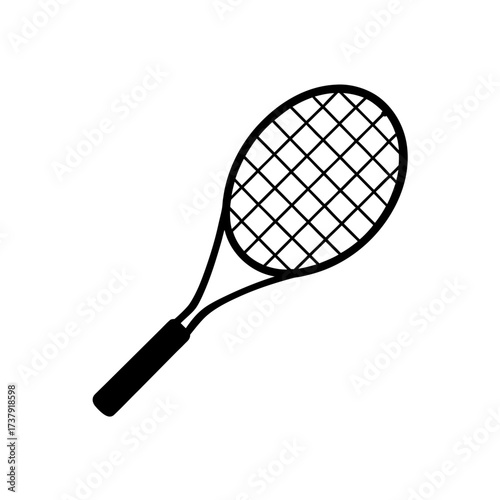 Vector tennis racket icon