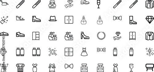 A Collection of Fashion and Accessory Icons