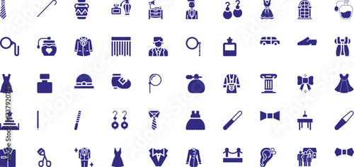 A Collection of Fashion and Accessory Icons