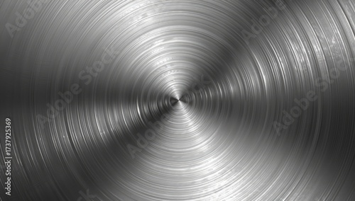 Abstract Metallic Surface. Circular pattern. Polished Metal Use Background texture