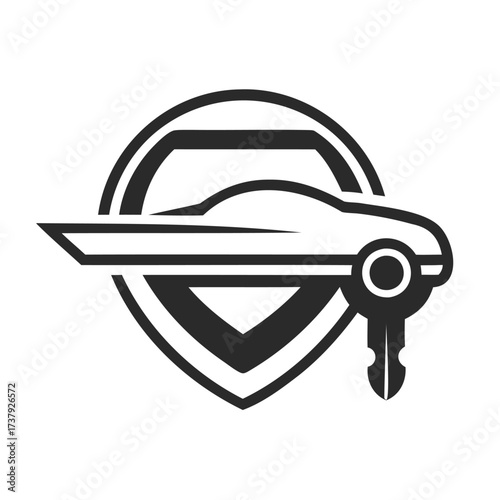 Car security and ignition key emblem