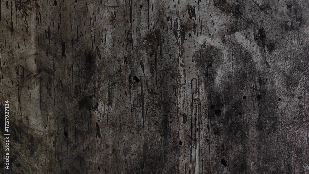 Obraz premium A dark brown old wood texture shows a rough, natural pattern of weathered timber surface.
