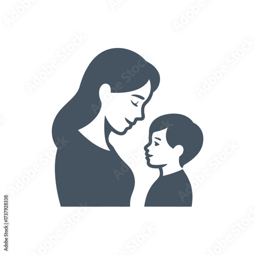 A mother and child look at each other with love and affection a beautiful moment of family bonding