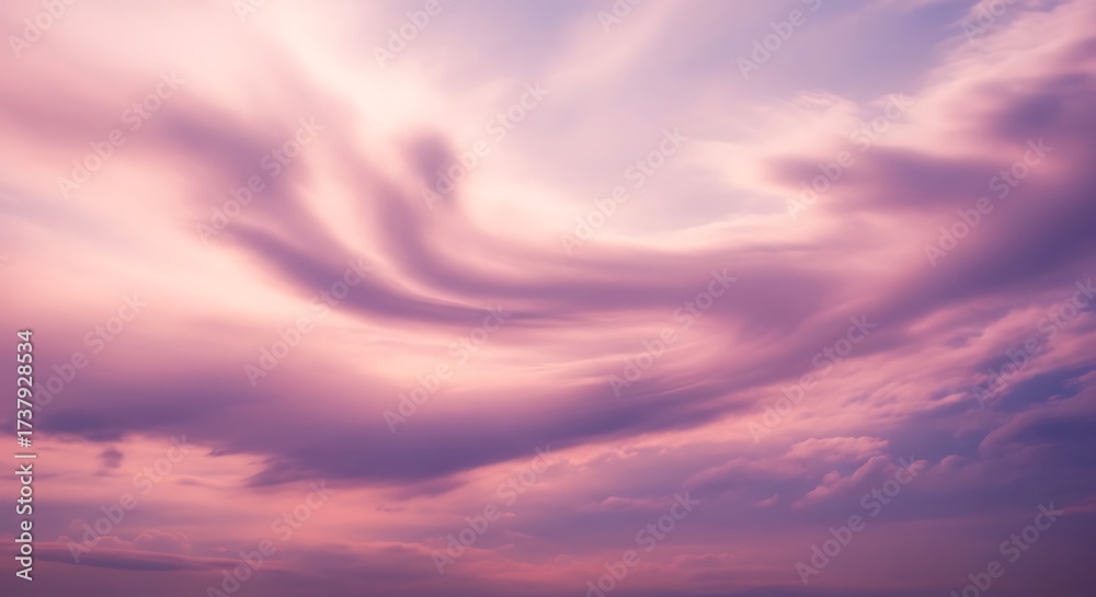 Fototapeta premium Beautiful Pink Cloudscape.