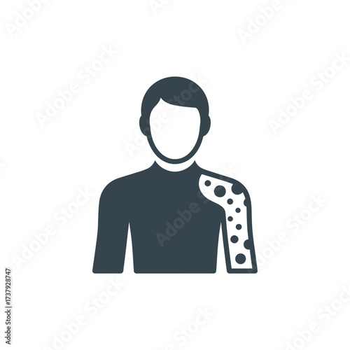 Man with psoriasis psoriasis is a skin condition that causes red, flaky, crusty patches of skin covered with silvery scales
