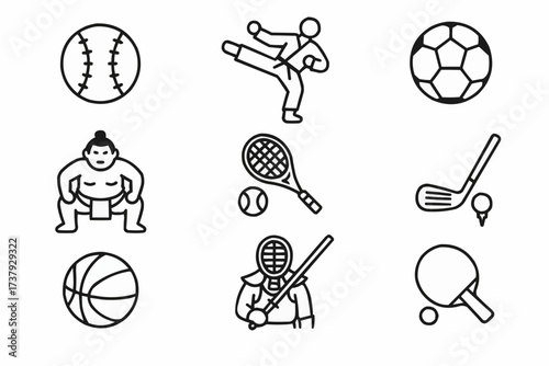 Popular Sport Icon Objects