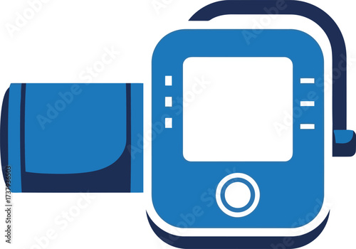 Digital blood pressure monitor device healthcare technology vector