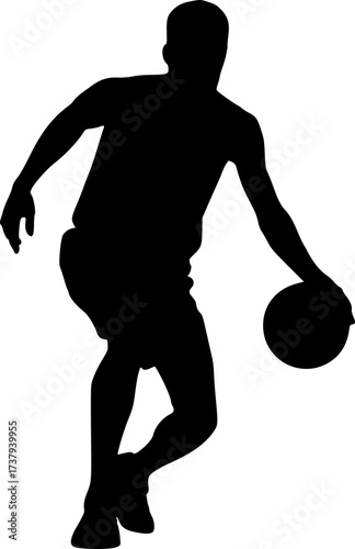 Man playing basketball