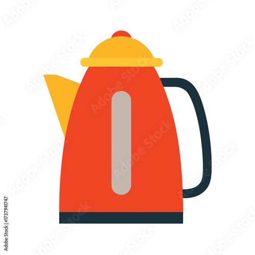 electric kettle vector illustration