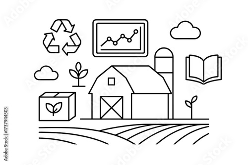 Sustainable farming and agricultural development with environmental protection