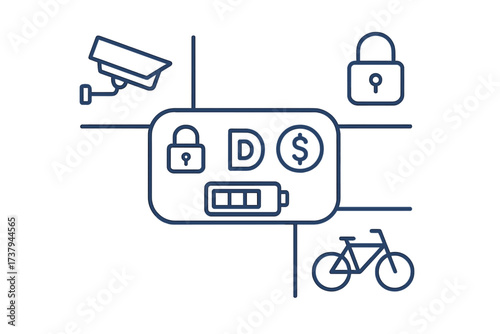 Smart home security system with connected devices and data management