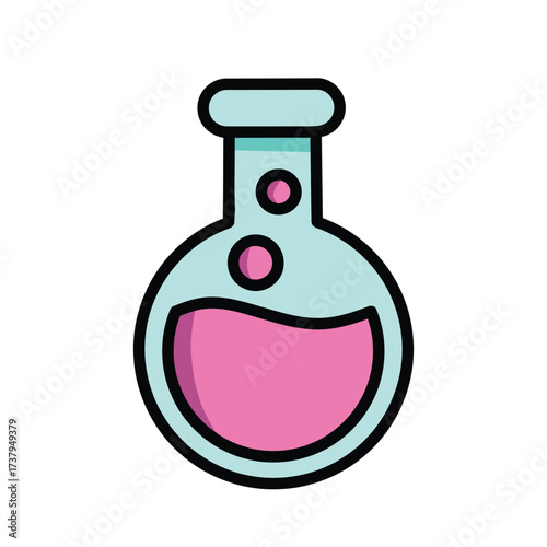 Pink Chemical Compound Liquid A Symbol of Scientific Experimentation and Alchemic Discovery