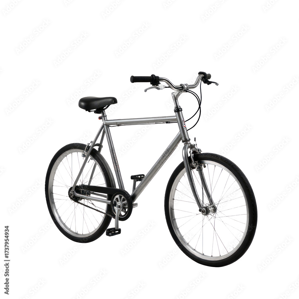 Fototapeta premium Realistic bicycle isolated on transparent PNG 