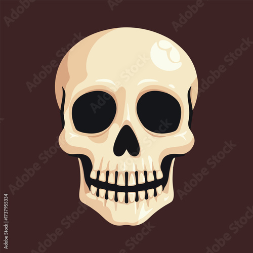 Halloween horror Skull element illustration