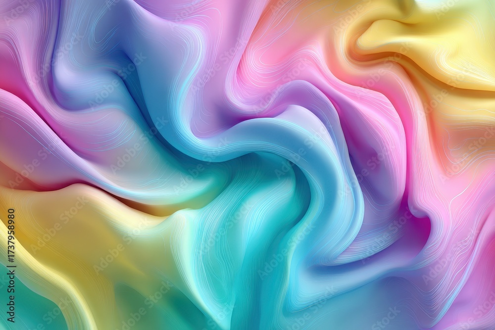 Obraz premium Fluid Gradient Vector – Abstract Flowing Composition for UI, Branding & Editorial Design