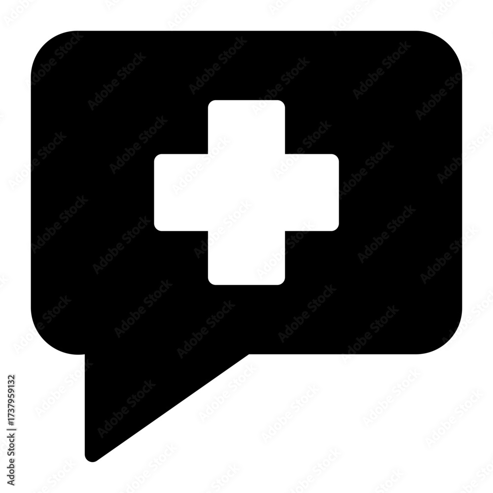 Obraz premium medical bubble icon