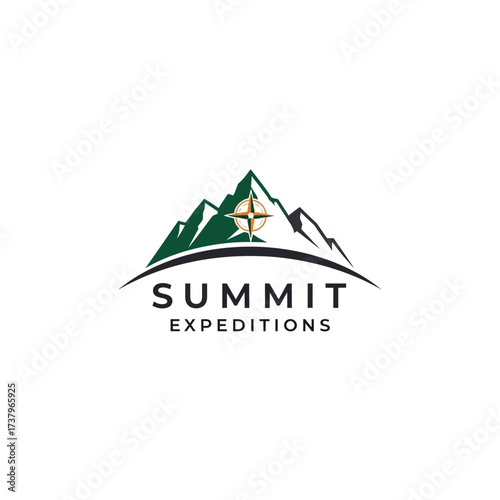 Logo depicting mountain peaks with a compass rose at the summit, arched over with the text "SUMMIT EXPEDITIONS" underneath.